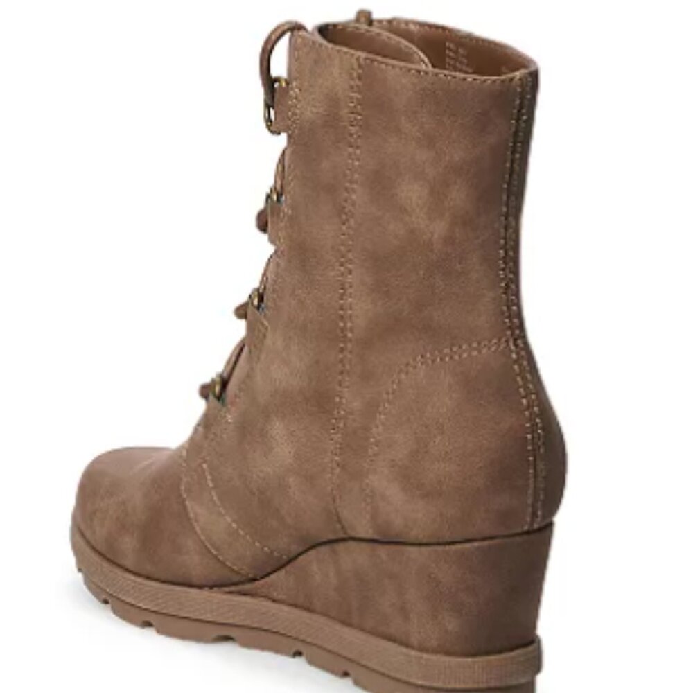 Sonoma Goods For Life Adelia women's wedge boot. Barely Worn - Picture 3 of 4